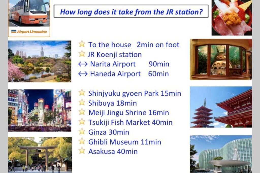 Cutefamilyhouse! 3Ldk 6Minshinjuku 3Minjrsta Cozy,Fun,Bright! Kidsfree Under6Yrs Villa Tokio Exterior foto
